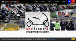 Desktop Screenshot of maxiscooter.si